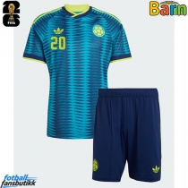 Colombia Juan Fernando Quintero #20 Bortedraktsett Barn EM 2024 Kortermet (+ Korte bukser)